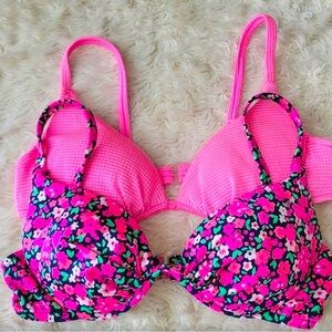 Vintage 1990s Pink ProSpirit Pinup Bikini Tops